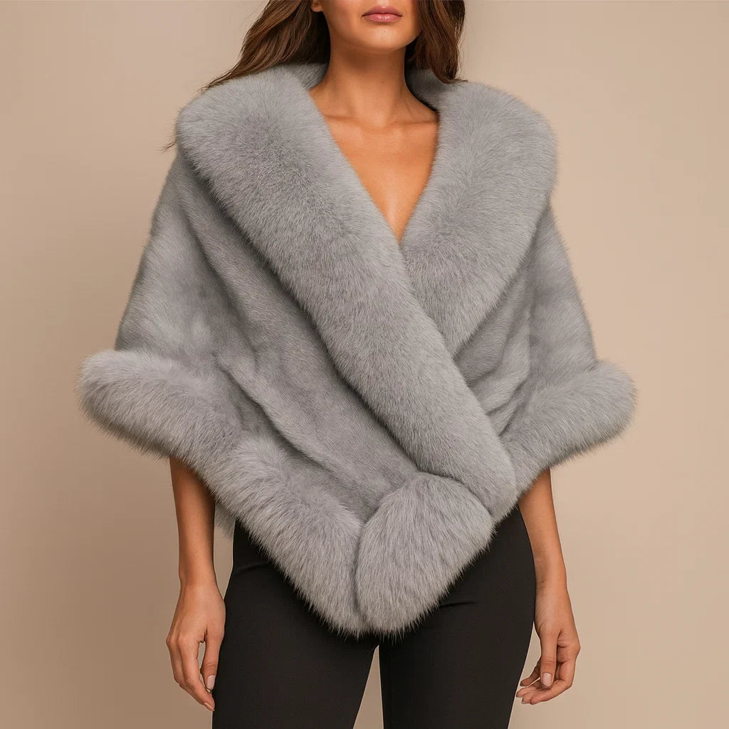 Luxury faux fur Wrap