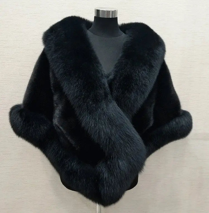 Luxury faux fur Wrap