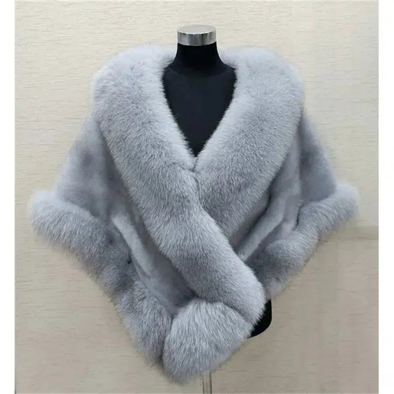 Luxury faux fur Wrap