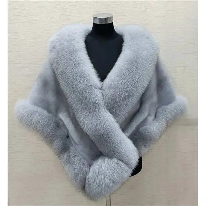 Luxury faux fur Wrap