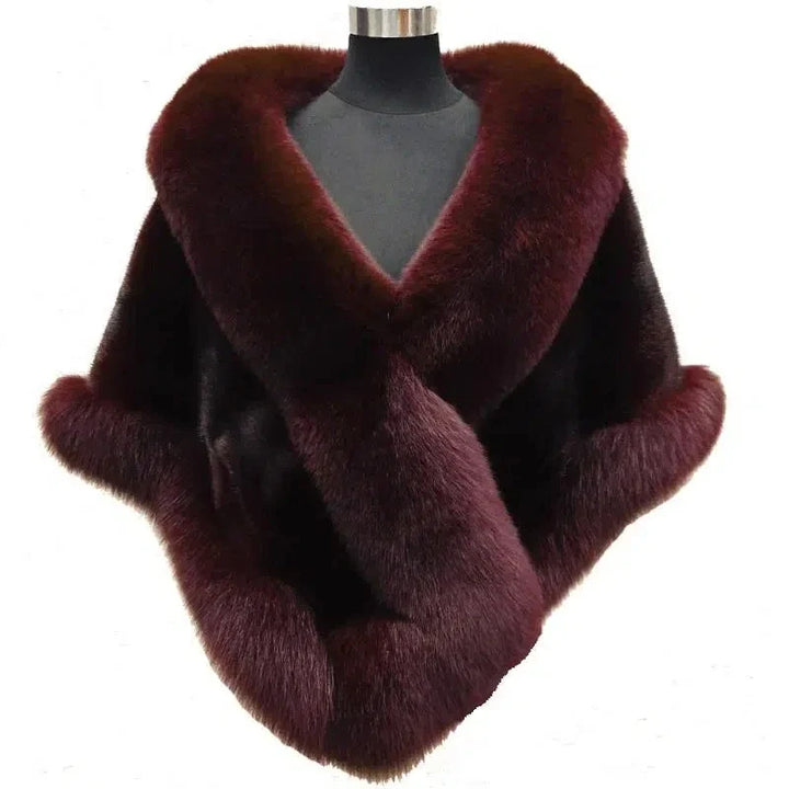 Luxury faux fur Wrap