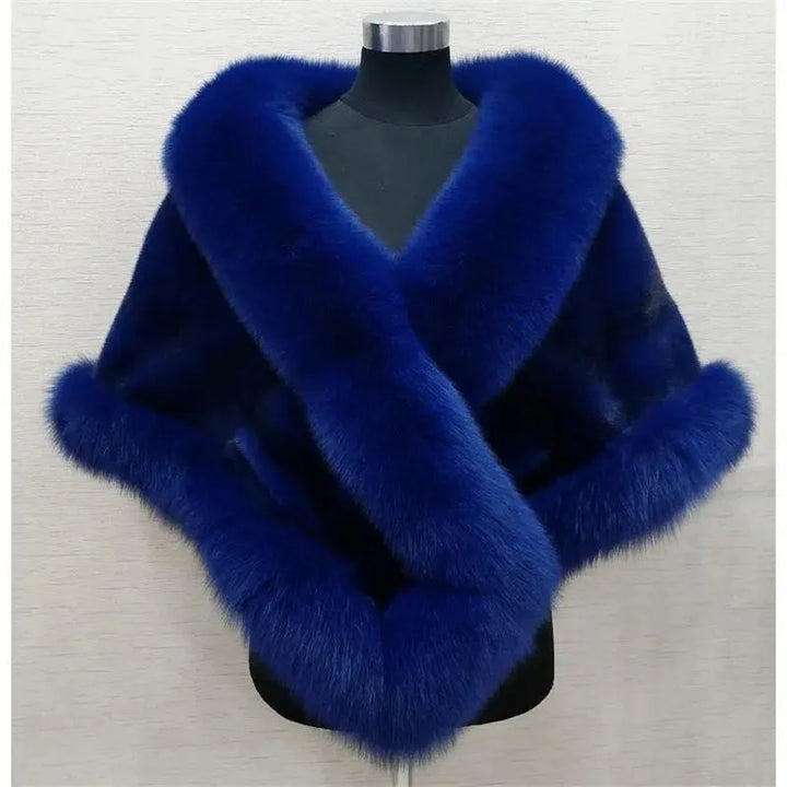 Luxury faux fur Wrap