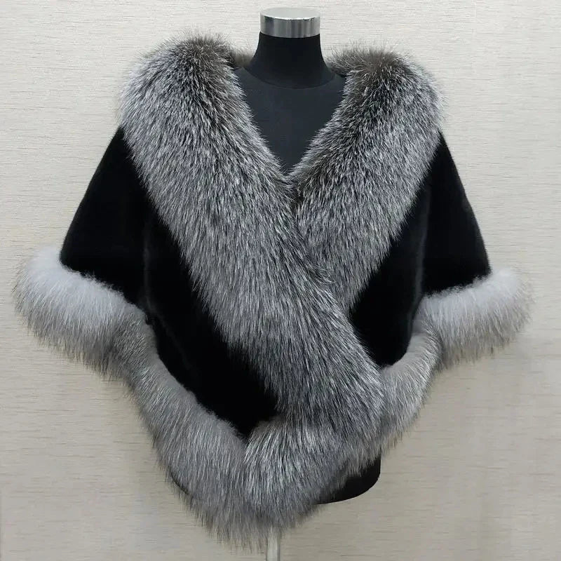 Luxury faux fur Wrap