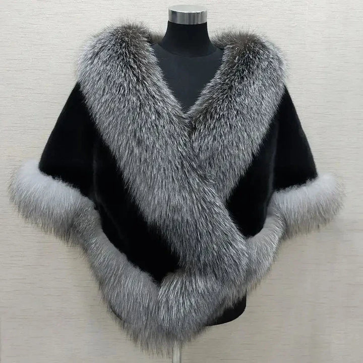 Luxury faux fur Wrap