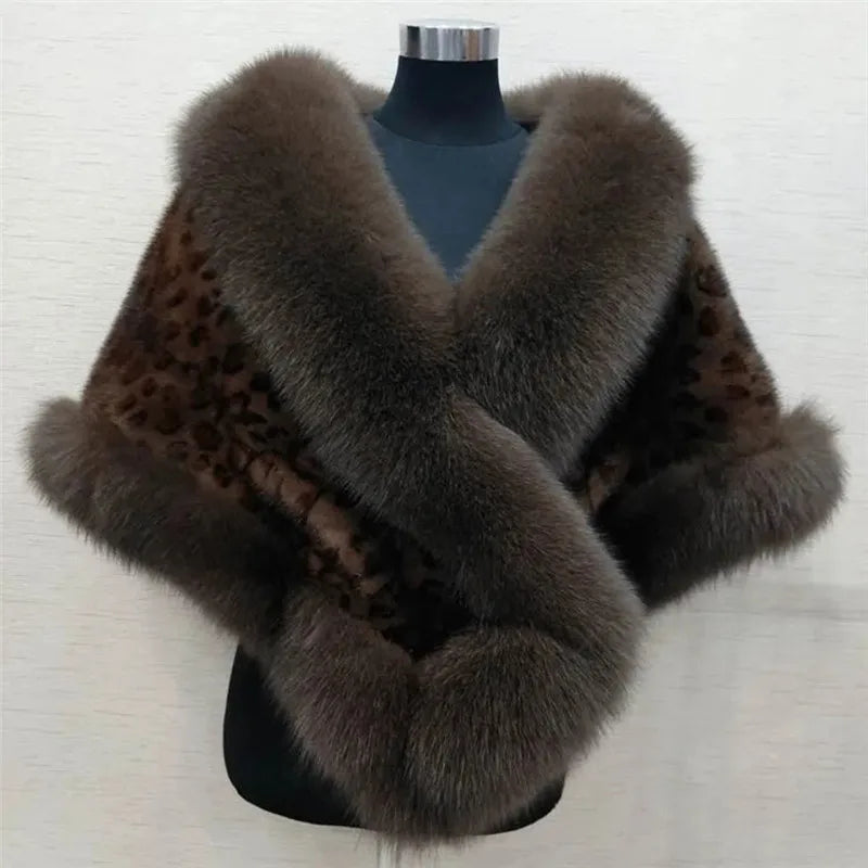 Luxury faux fur Wrap