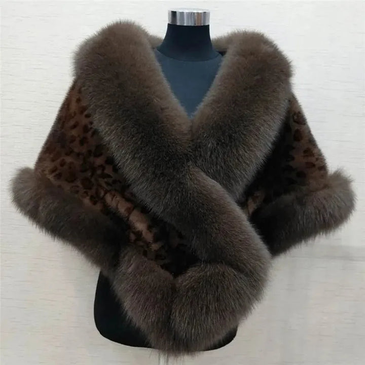 Luxury faux fur Wrap