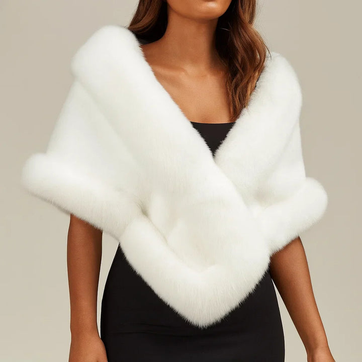 Luxury faux fur Wrap