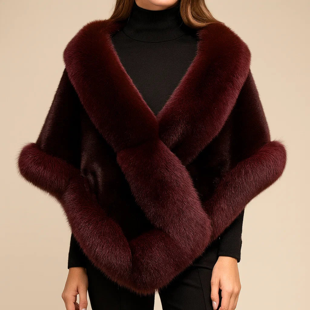 Luxury faux fur Wrap